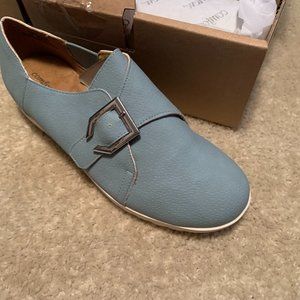Comfortview Noemi Flat Chambray Blue Size 7M NIB